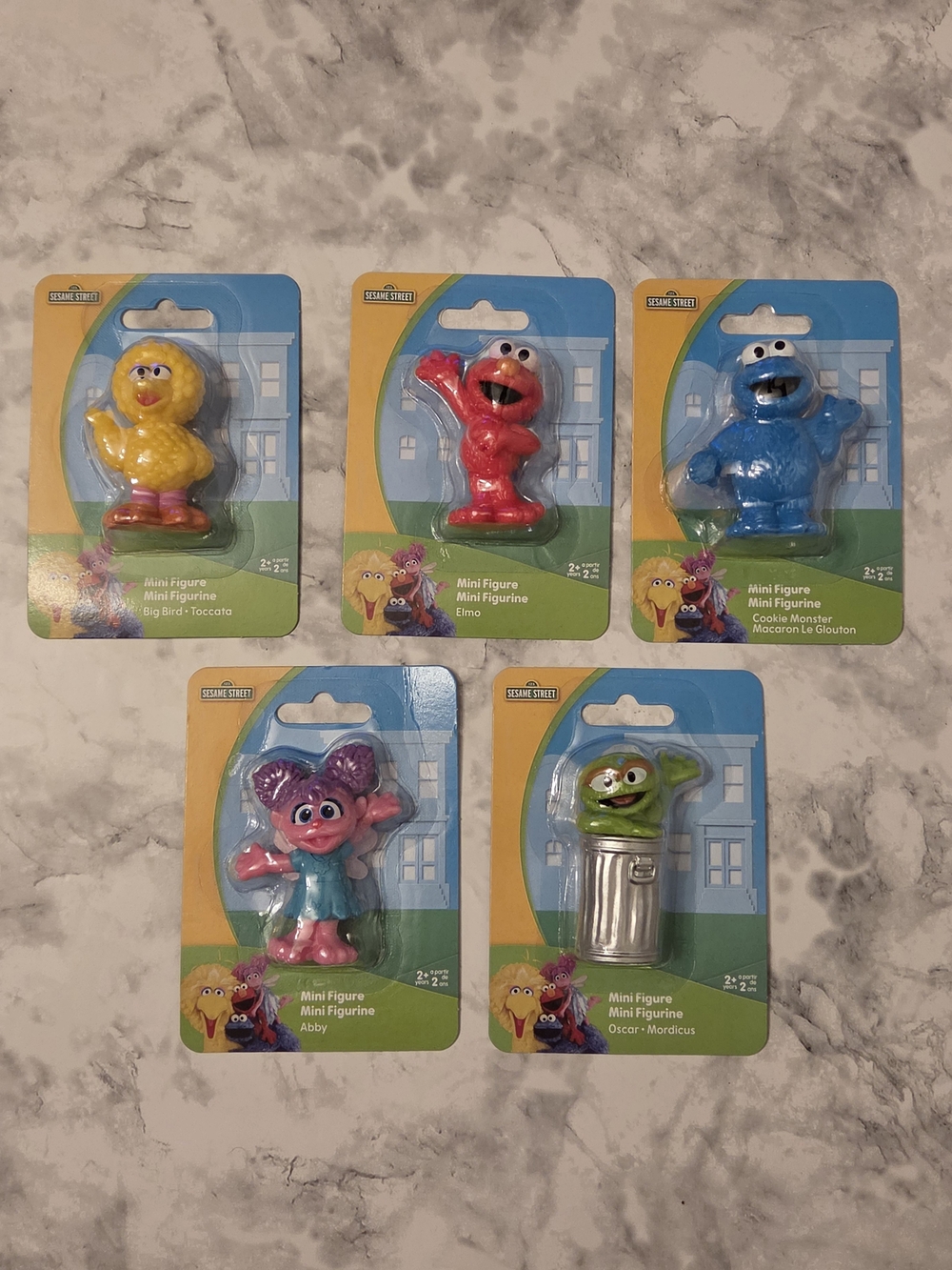 Sesame Street Mini Toy Figure Set of 5 - Multicolor Characters